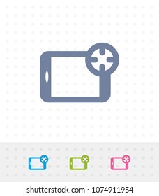 Target On Tablet - Tap Icons. A professional, pixel-aligned icon.