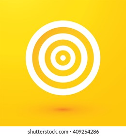 Target on a yellow background