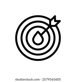 Target Outline Icon. Target Icon