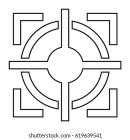 target outline icon
