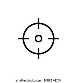 Target outline icon illustration isolated vector sign symbol