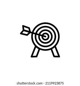 Destino con vector de iconos de contorno