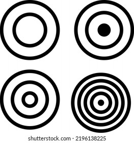 Target pattern icon : vector