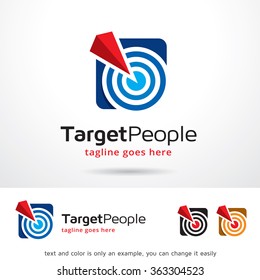 Target People Logo Template Design Vector