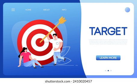 Target people. Social media marketing. Vector, illustration.