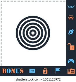 Target. Perfect icon with bonus simple icons