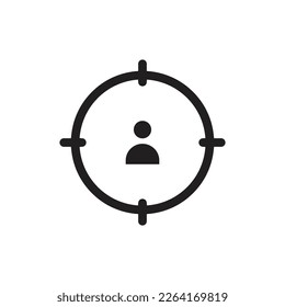 Vektorgrafik eines ausgefüllten Zielpersonals