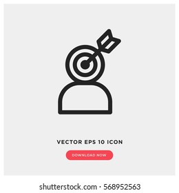 Target person vector icon