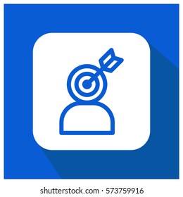Target person vector icon