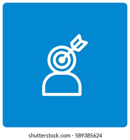 Target person vector icon