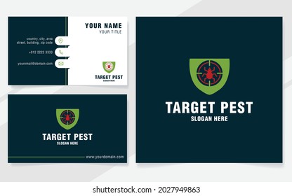 Target pest logo template on modern style