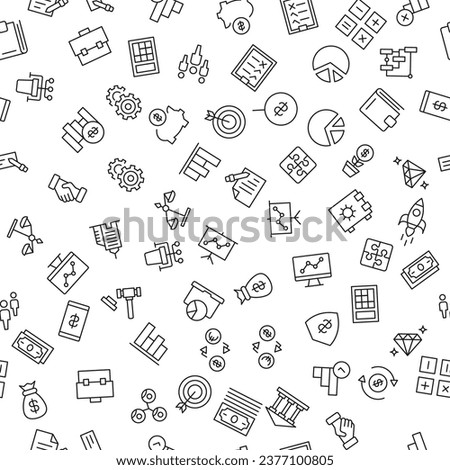 Target, Pie Chart, Company, Progress, Development Seamless Pattern for printing, wrapping, design, sites, shops, apps  