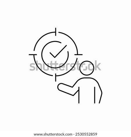 target plan icon sign vector