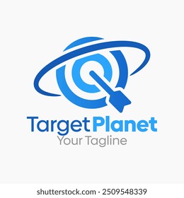 Target Planet Logo Design Template. Good for Business, Agency, Community and Organization