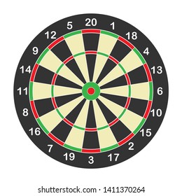 Target for playing darts. Vector illustration.