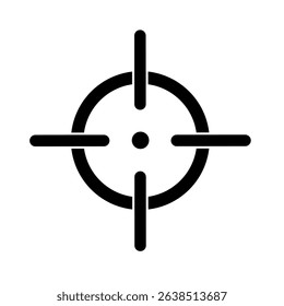 target point icon on white background. focus icon