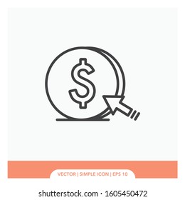 Target point Icon Vector Illustration
