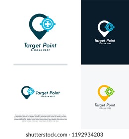 Target Point logo designs template, Target Logo designs symbol