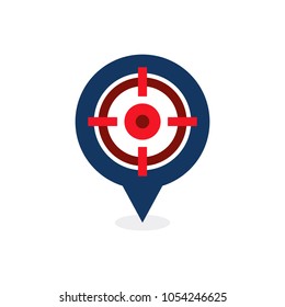 Target Point Logo Icon Design