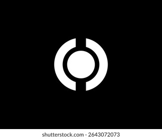 target or point logo, letter c dot iconic logo