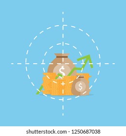  target point money bag for competition 