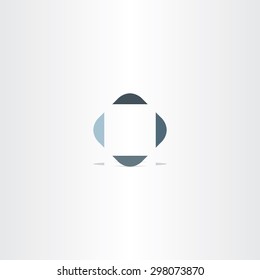 target point square abstract logo design symbol