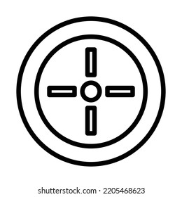 Target Point Vector Icon which is suitable for commercial work and easily modify or edit it
