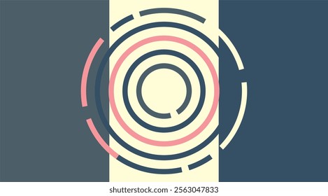 Target. The poster. Abstract artistic minimalism composition