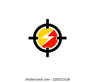 Target Power Icon Logo Design Element