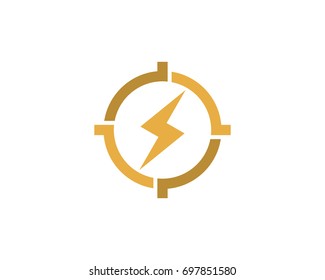 Target Power Icon Logo Design Element