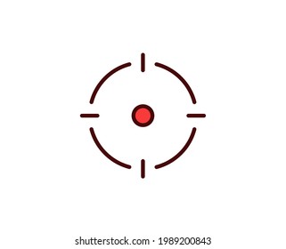 Target  premium line icon. Simple high quality pictogram. Modern outline style icons. Stroke vector illustration on a white background. 