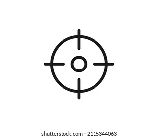 Target premium line icon. Simple high quality pictogram. Modern outline style icons. Stroke vector illustration on a white background. 