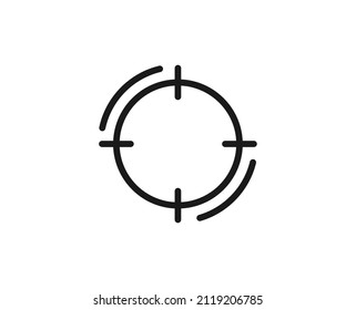 Target premium line icon. Simple high quality pictogram. Modern outline style icons. Stroke vector illustration on a white background. 