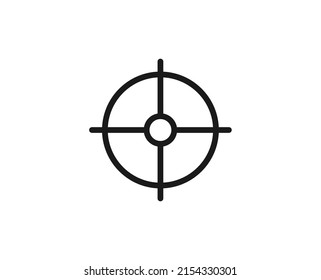 Target premium line icon. Simple high quality pictogram. Modern outline style icons. Stroke vector illustration on a white background. 
