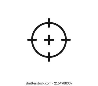 Icono de línea premium de destino. Pictograma sencillo de alta calidad. Iconos modernos de estilo de contorno. Ilustración vectorial de trazo sobre un fondo blanco. 