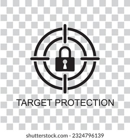 target protection icon , safety icon