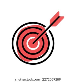 target red  with arrow Monoline 