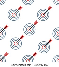 target red  with arrow seamless pattern