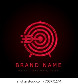 Target red chromium metallic logo