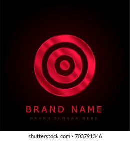 Target red chromium metallic logo