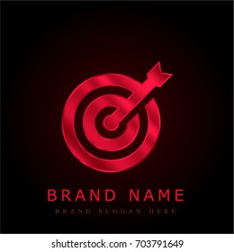 Target red chromium metallic logo