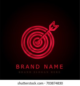 Target red chromium metallic logo
