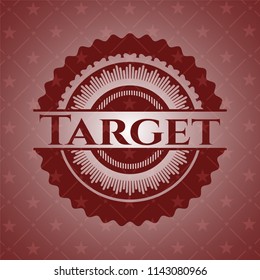 Target red emblem. Vintage.