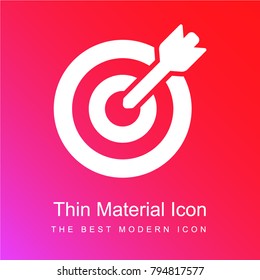 Target red and pink gradient material white icon minimal design