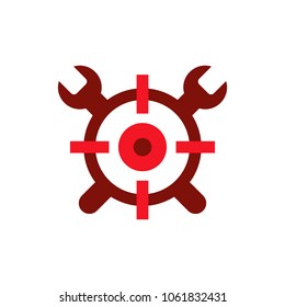 Target Repair Logo Icon Design