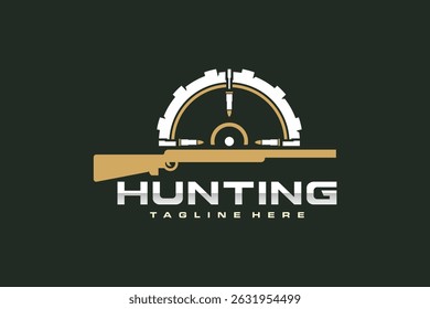 o logotipo da mira do rifle de destino