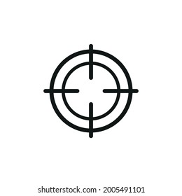 Target Scope Icon. Illustation Vector.