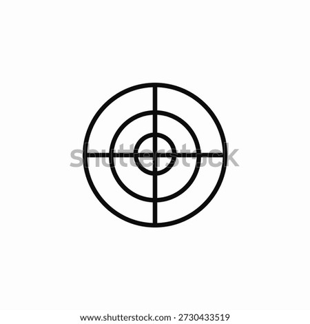 target scope icon sign vector