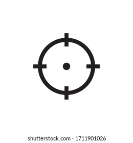 Icono De Ámbito De Destino En El Vector De Diseño De Moda Eps 10