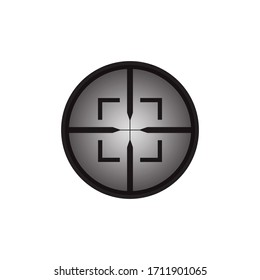 Target Scope Icon In Trendy  Design Vector Eps 10